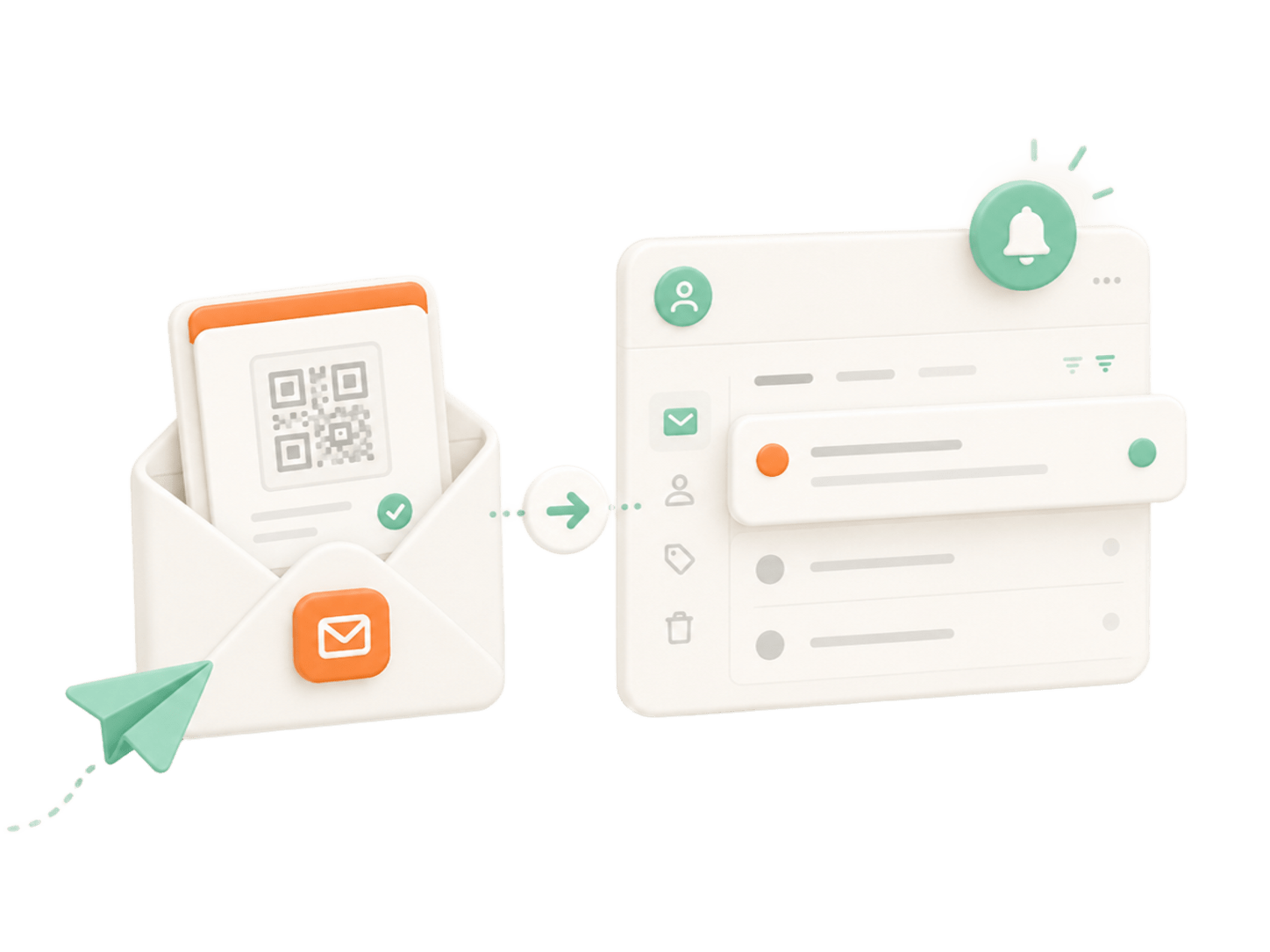 自動寄送含 QR Code 的報到信